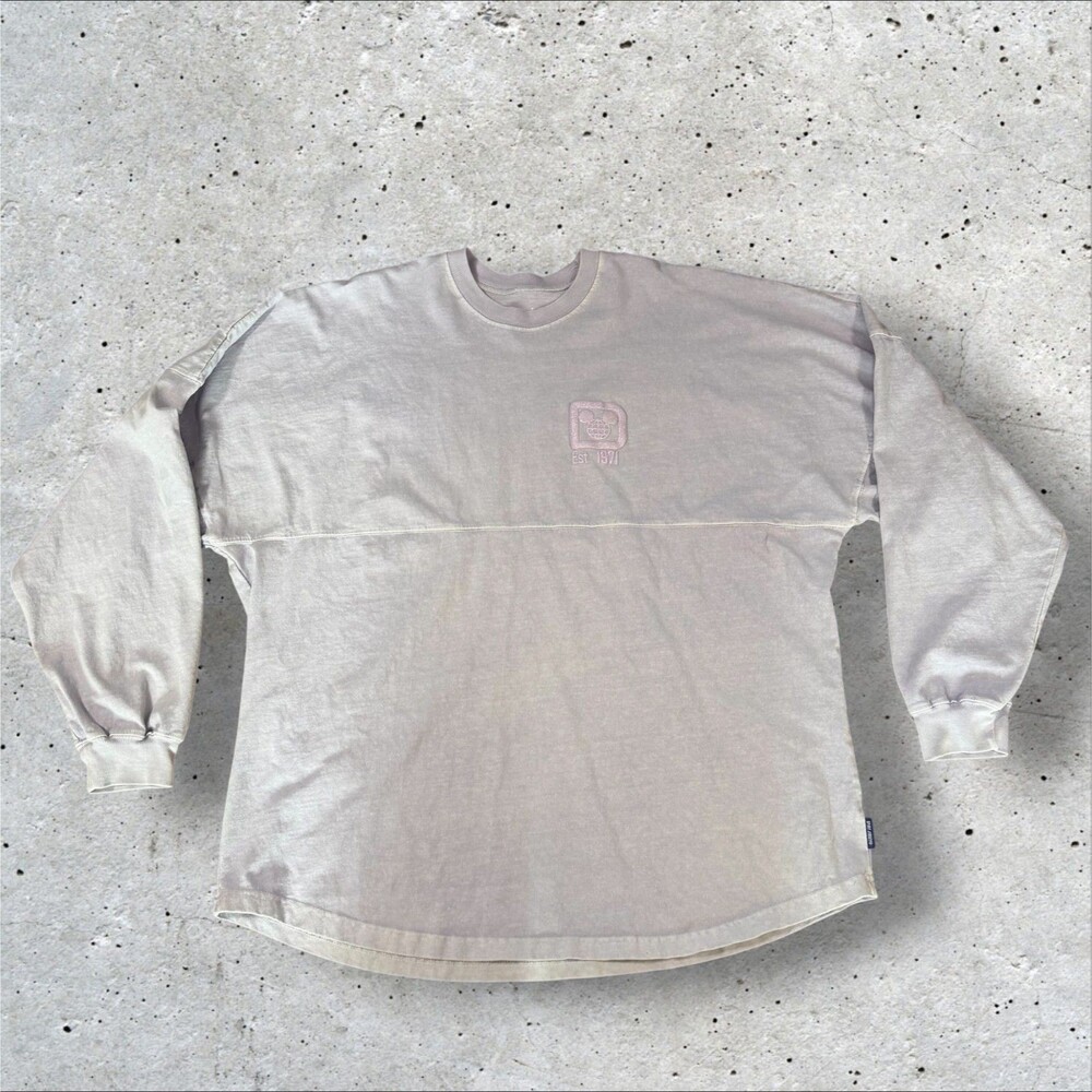 Walt Disney World Spirit Jersey XXL Glitter Purple Puff Print Shirt Est 1971
